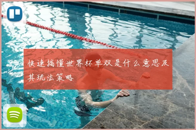 快速搞懂世界杯单双是什么意思及其玩法策略