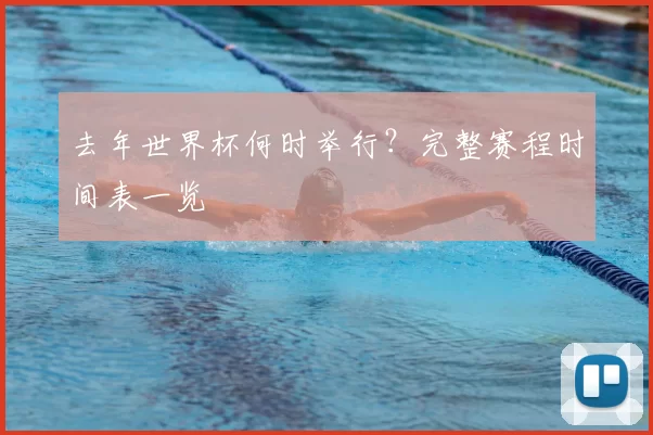 去年世界杯何时举行？完整赛程时间表一览